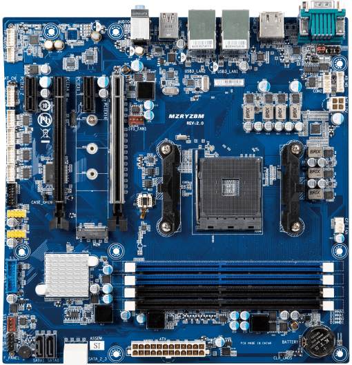 uATX-RYZEN | Micro-ATX motherboard support AMD® Ryzen2 Processors